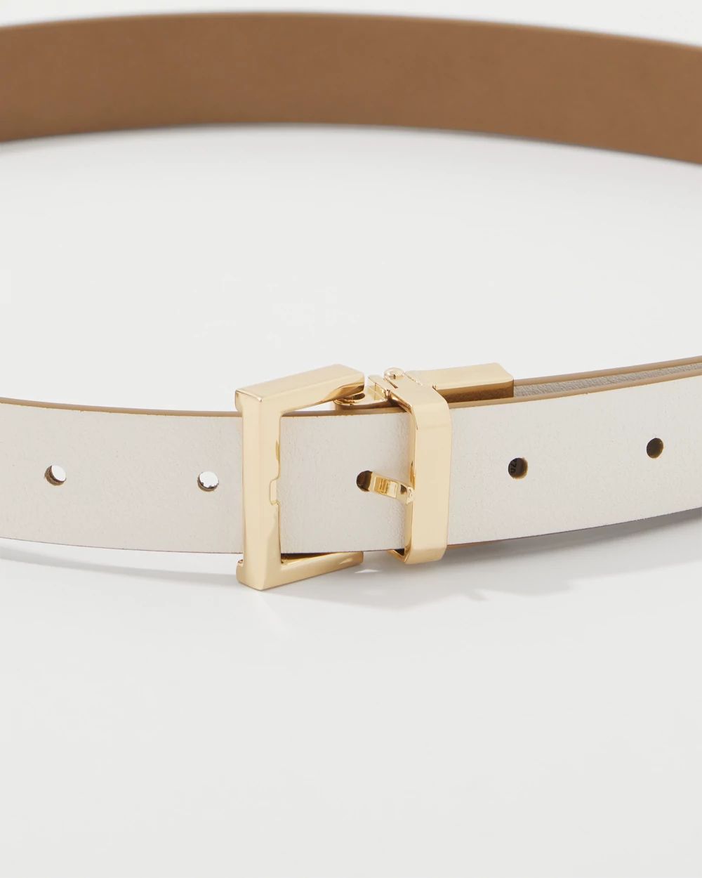 Neutral + Ecru Reversible Belt