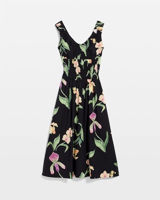 Ruched Tank Midi Dress click to view larger image.