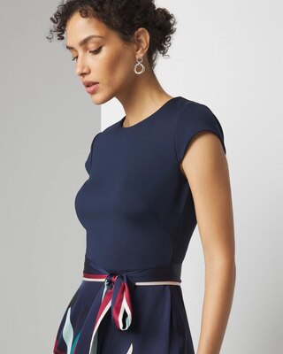 Handkerchief-Hem Midi Dress click to view larger image.