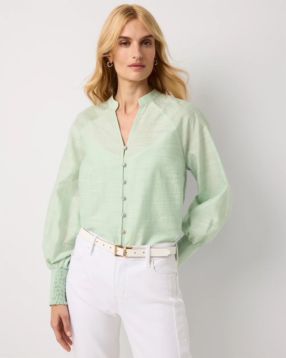 Floral Raglan Sleeve Shirt