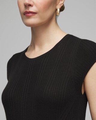 Cashmere Blend Short Sleeve Sweater click to view larger image.