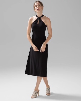 Matte Jersey Halter Dress
