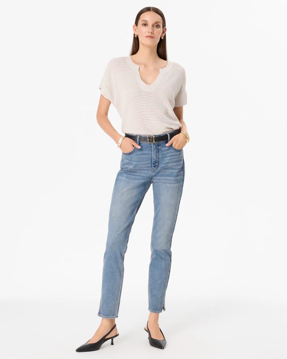 High-Rise Skinny Ankle Jean click to view larger image.