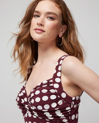 Matte Jersey Sweetheart Twist Front Dress
