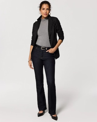 Mock Neck Elbow Sleeve Top click to view larger image.