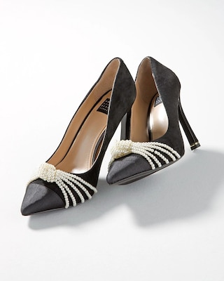 Pearl Knot High Heel Pump