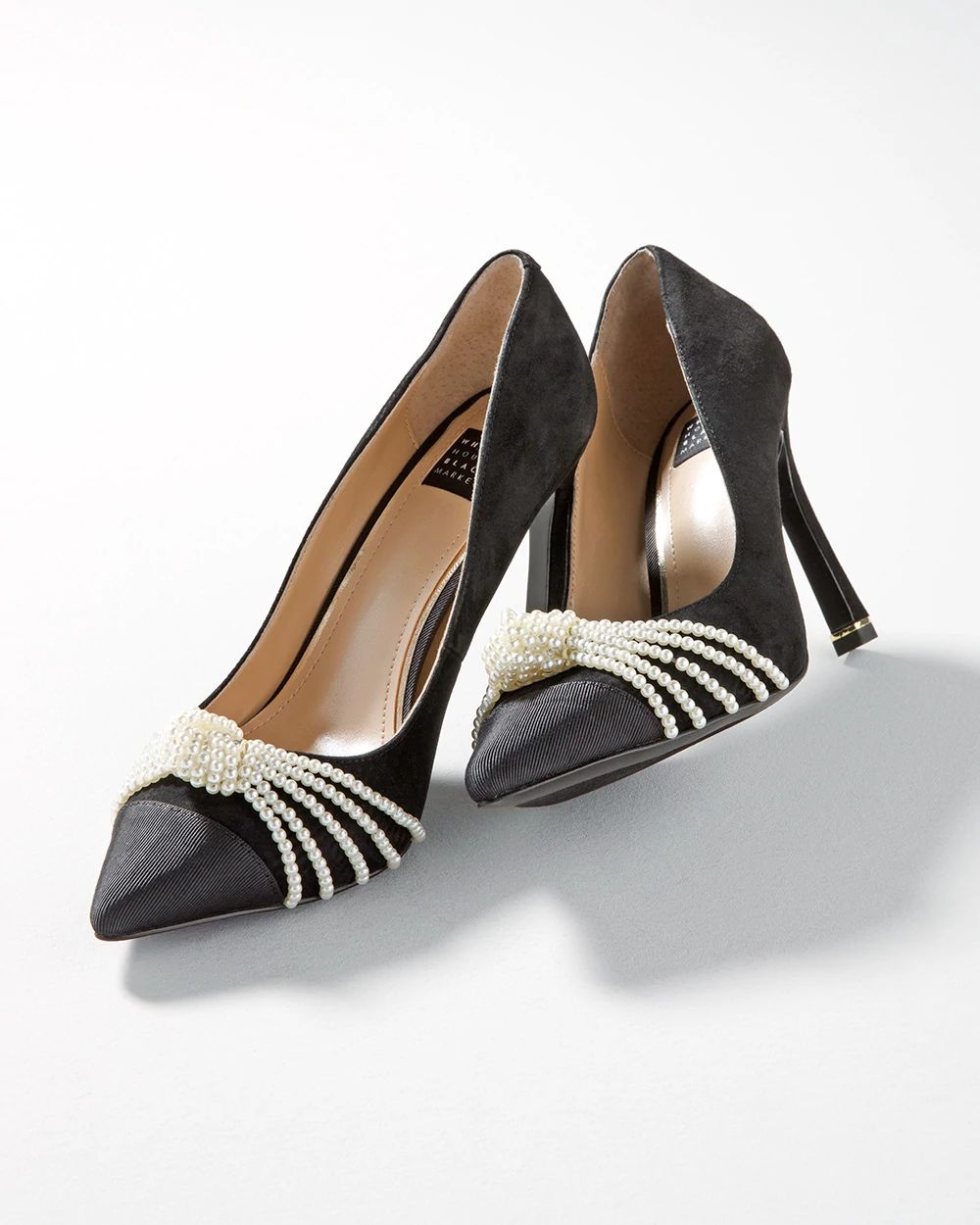 Pearl Knot High Heel Pump