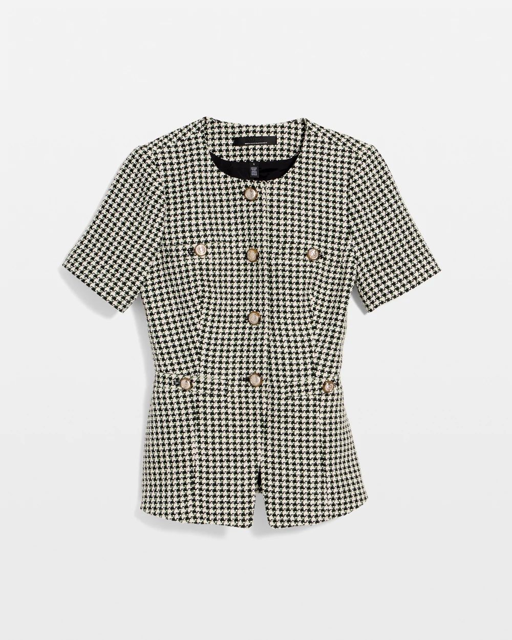 Houndstooth Tweed Jacket