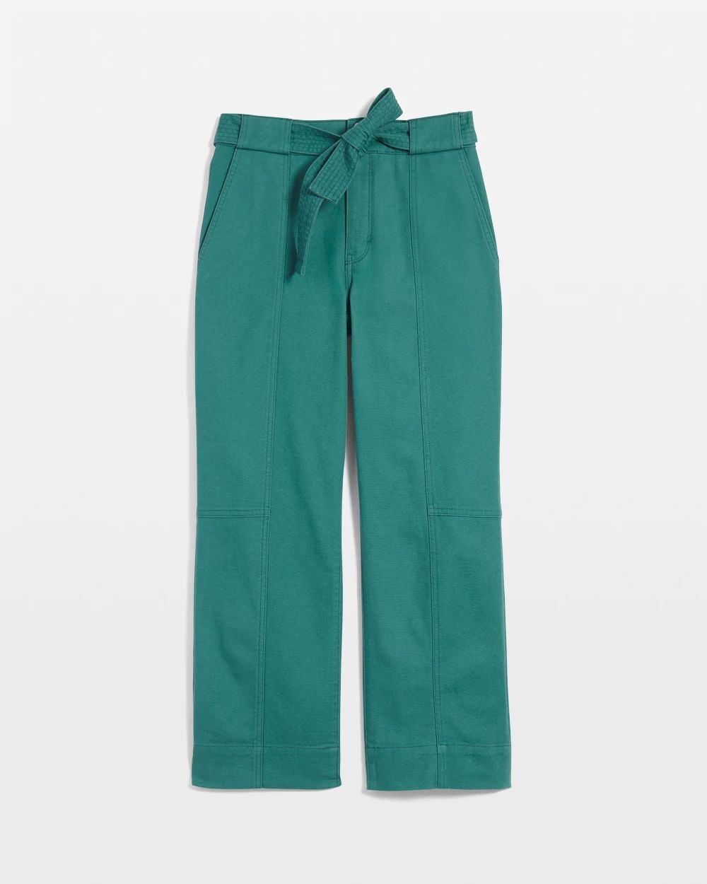 Extra High-Rise Pret Belted Wide Leg Cropped Pant