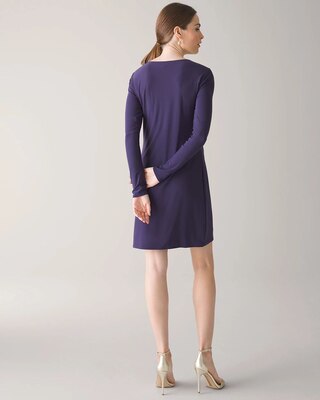 Petite Matte Jersey Pleated Shoulder Dress click to view larger image.