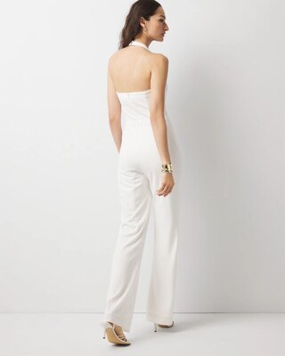 Halter Vest Wide Leg Jumpsuit click to view larger image.