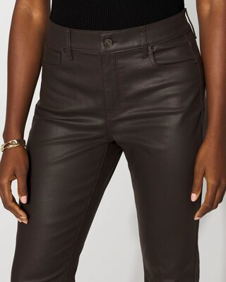 High-Rise Coated Micro Bootcut Jean click to view larger image.