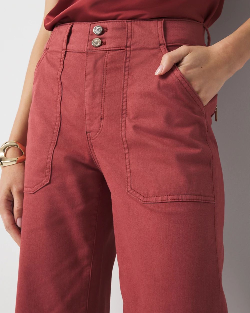 Pret Utility Wide Leg Cropped Pants