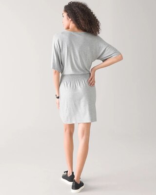 Kimono Sleeve Smocked Waist Dress