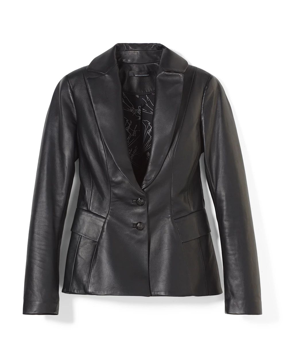 WHBM® Leather Signature Blazer click to view larger image.