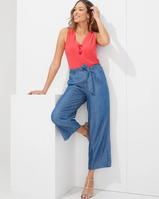 Outlet WHBM Lace-Up Tank Top