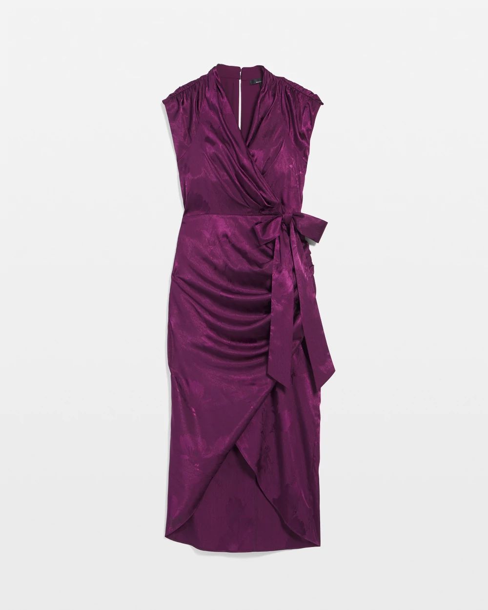 Petite Draped Midi Dress