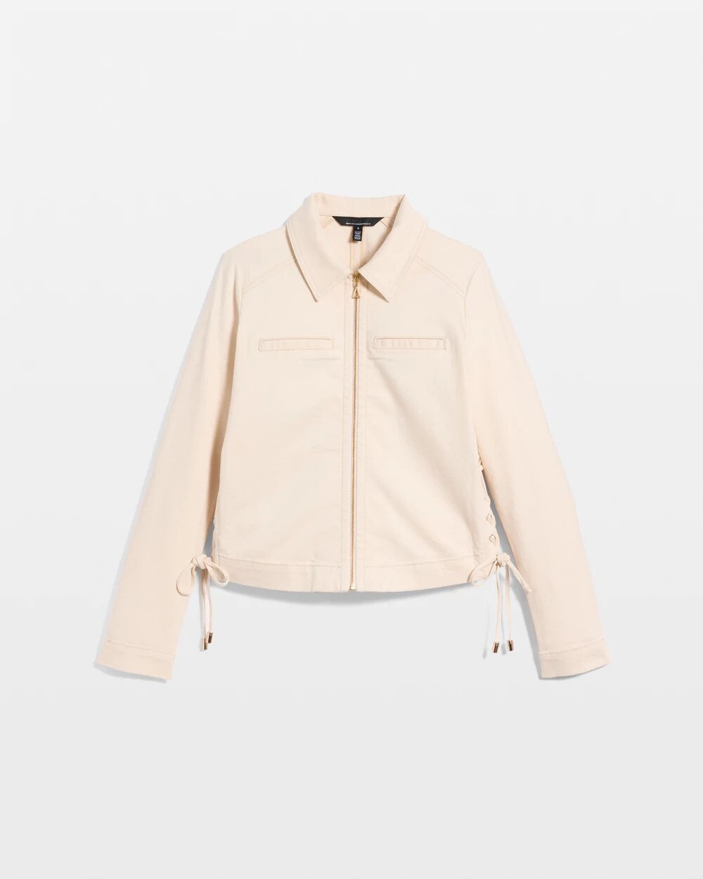 Tie Detail Denim Jacket