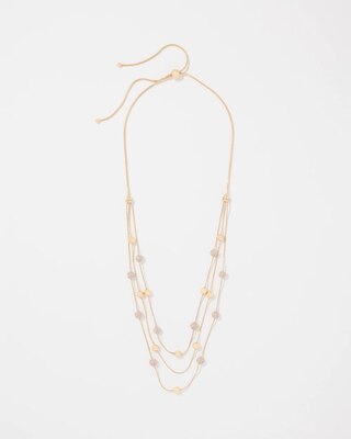 Pavé Multistrand Necklace click to view larger image.