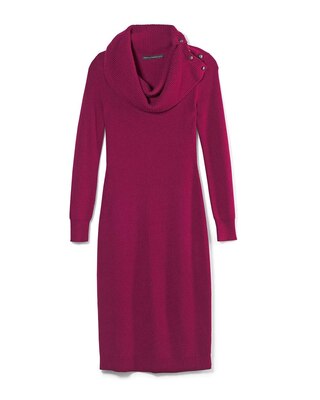 Cowl Neck Sweater Dress