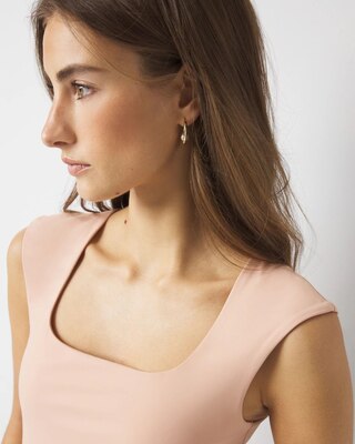 WHBM FORME™ All Ways Stretch Square Neck Top click to view larger image.
