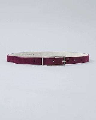 Suede Skinny Belt