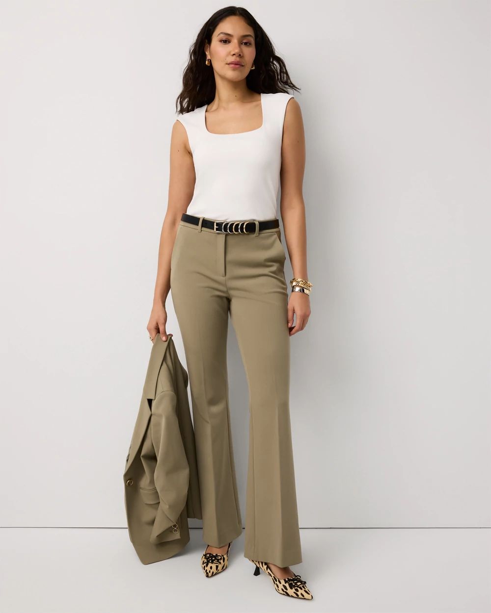Petite High-Rise Piper Flare Pant
