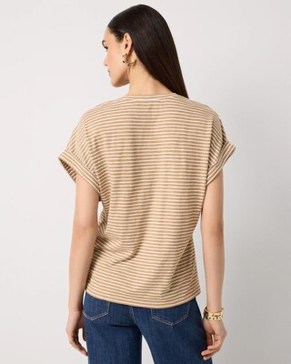 V-neck Short Sleeve Tee click to view larger image.