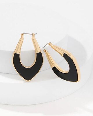 Mother of Pearl Hoop Earrings click to view larger image.