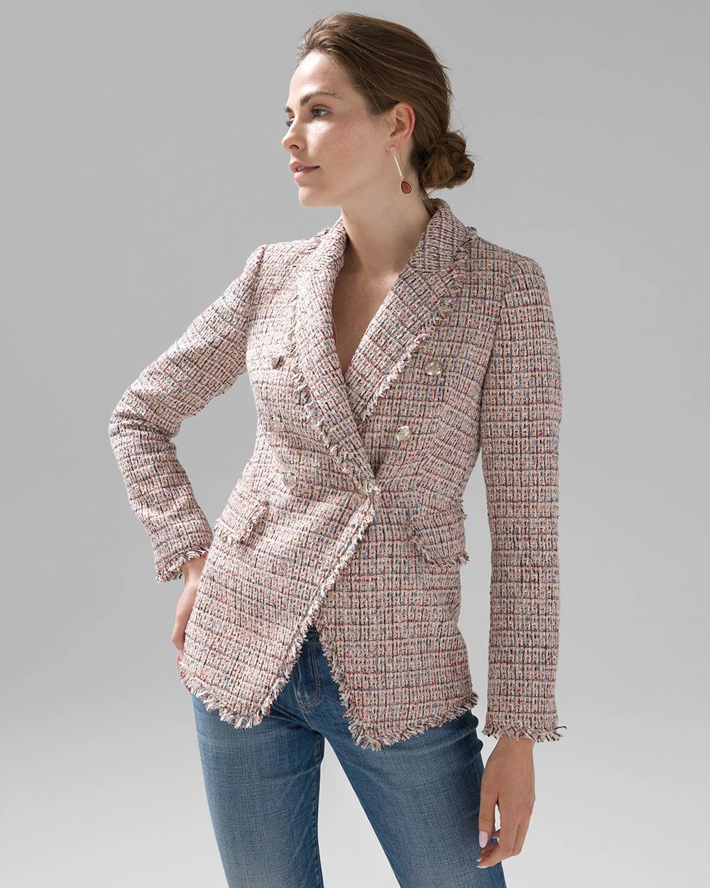 White house black market white blazer on sale