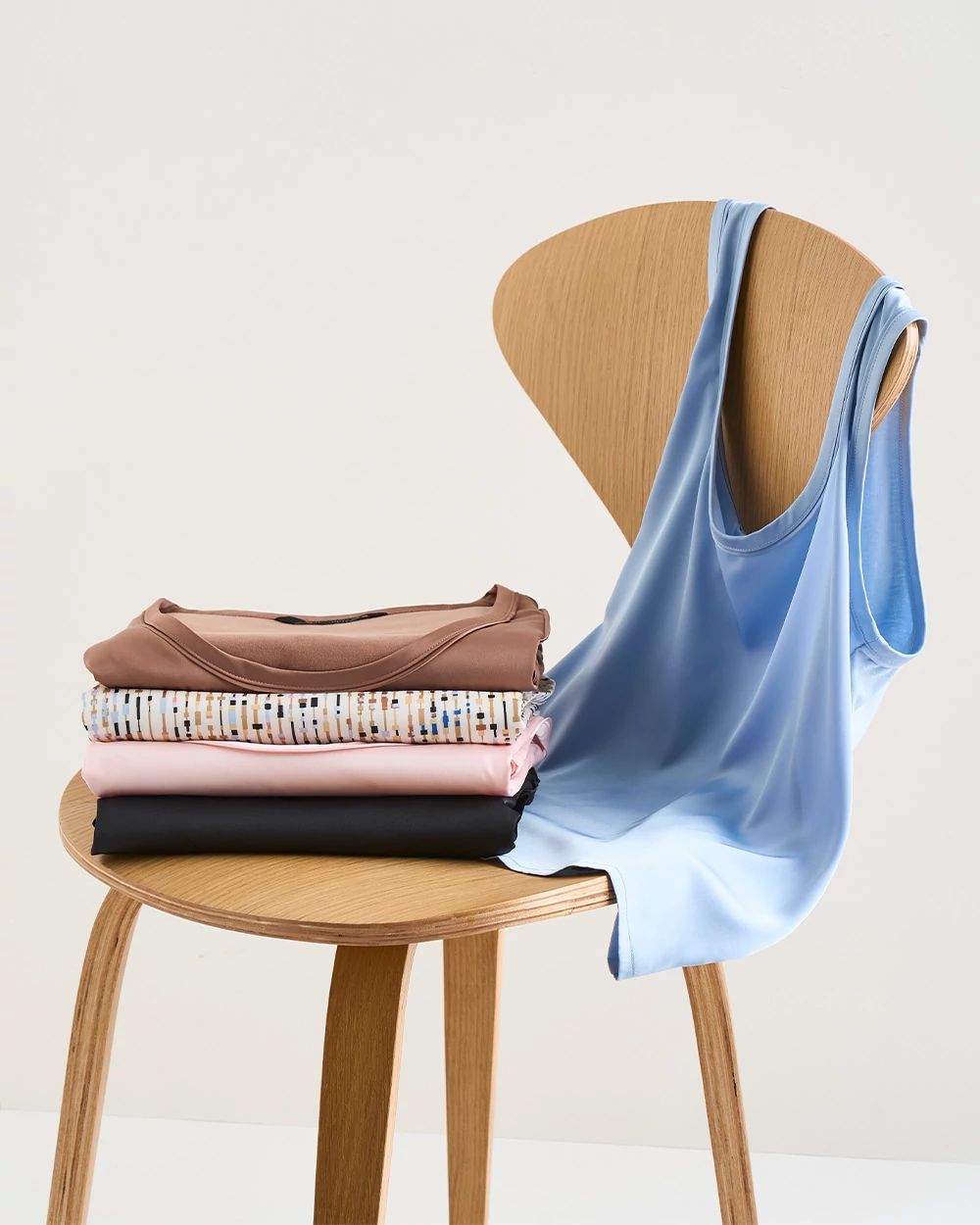 Satin Front Shell Tank