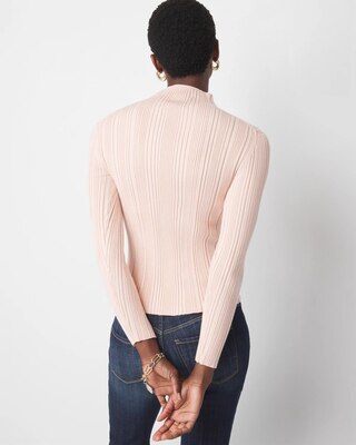 Ribbed Mockneck Sweater click to view larger image.