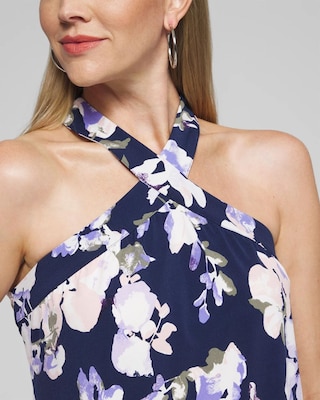 Outlet WHBM Cross Front Halter Top