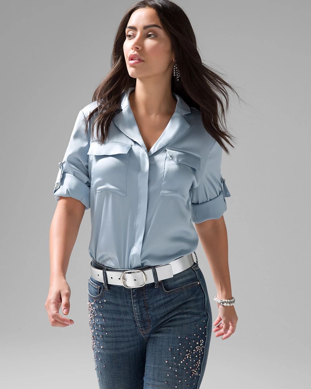 Soft Shirt with Adjustable Sleeves