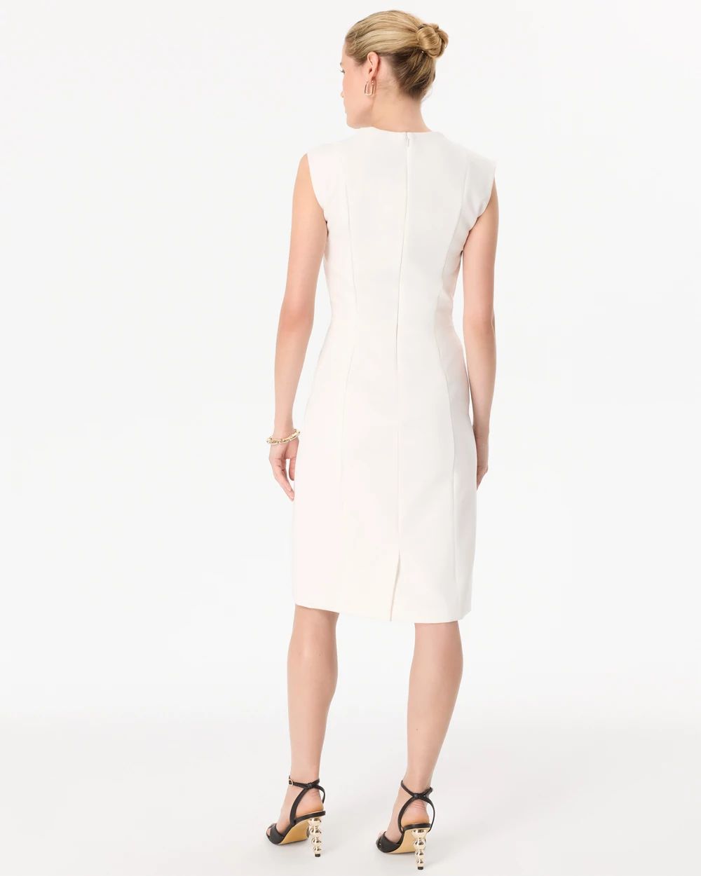 Square Neck Sheath Dress click to view larger image.