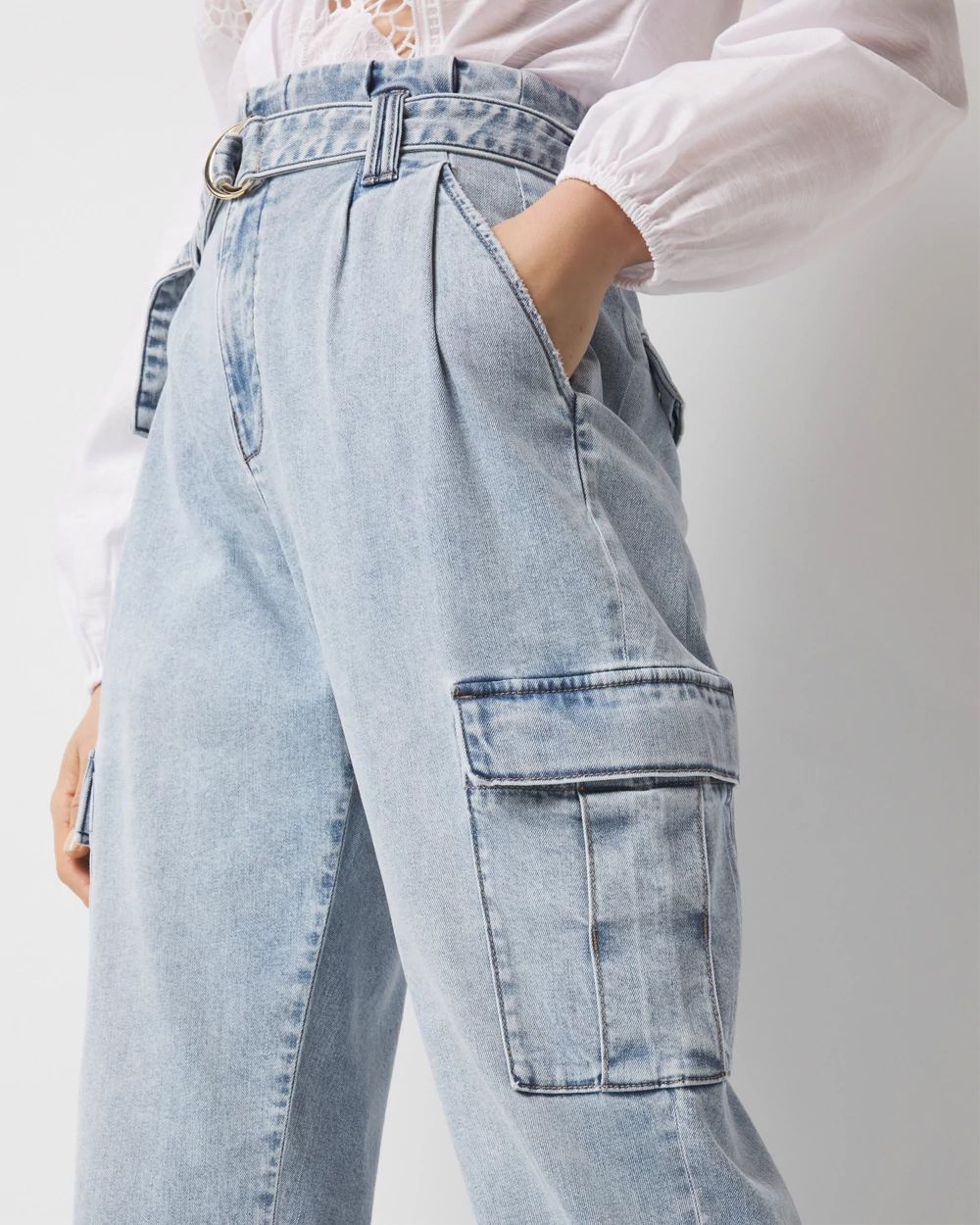 Petite Extra High-Rise Cargo Jean