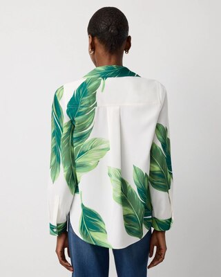 Petite Satin Twill Button Front Shirt click to view larger image.