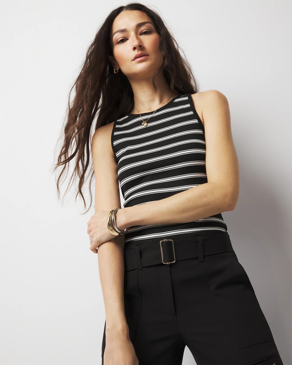 WHBM FORME™ Ribbed Stretch Tank