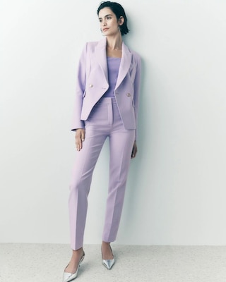 WHBM® Elle Slim Ankle Luxe Double Weave Pants