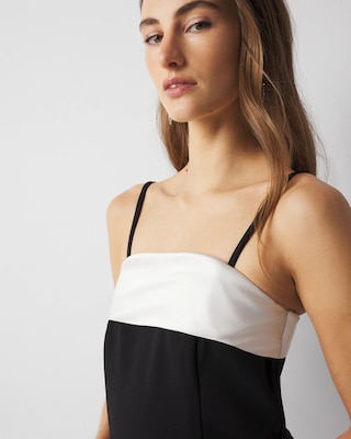 Strapless Tuxedo Mini Dress click to view larger image.
