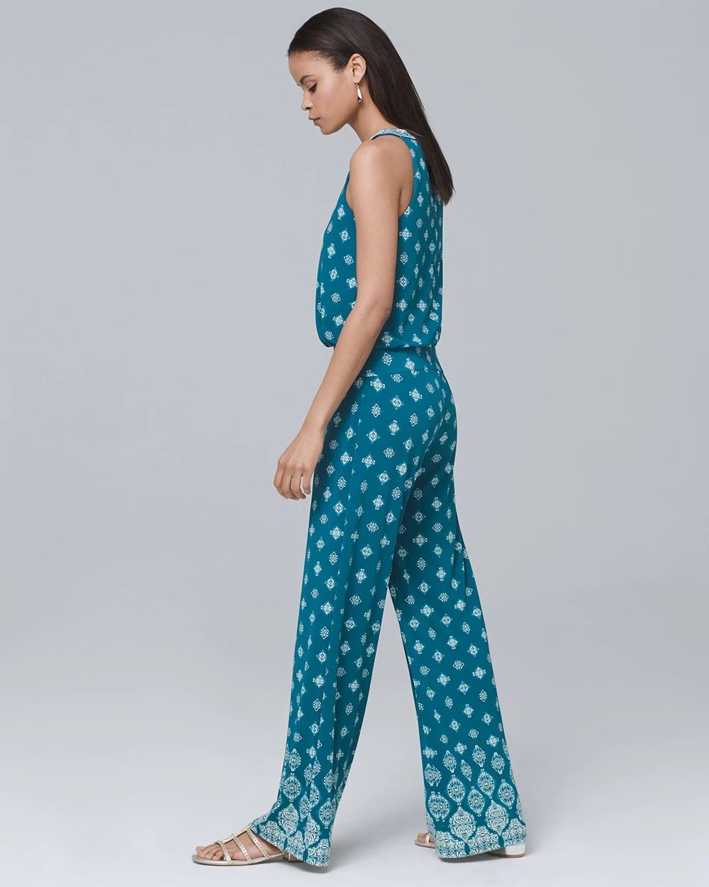 Printed Knit Jumpsuit