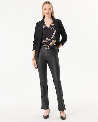 High-Rise Coated Micro Bootcut Jean click to view larger image.