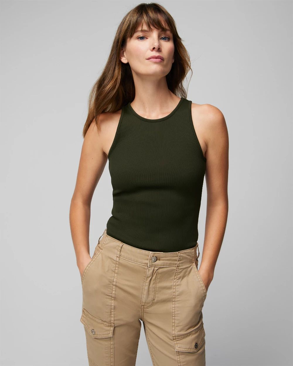 WHBM FORME™ Ribbed Stretch Tank
