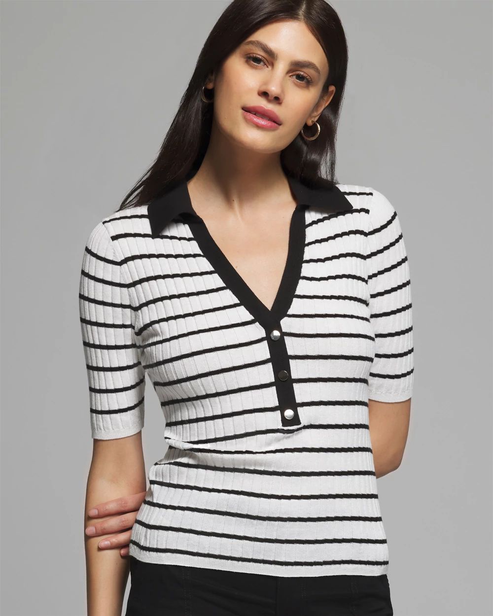 Outlet WHBM Button Pullover Sweater