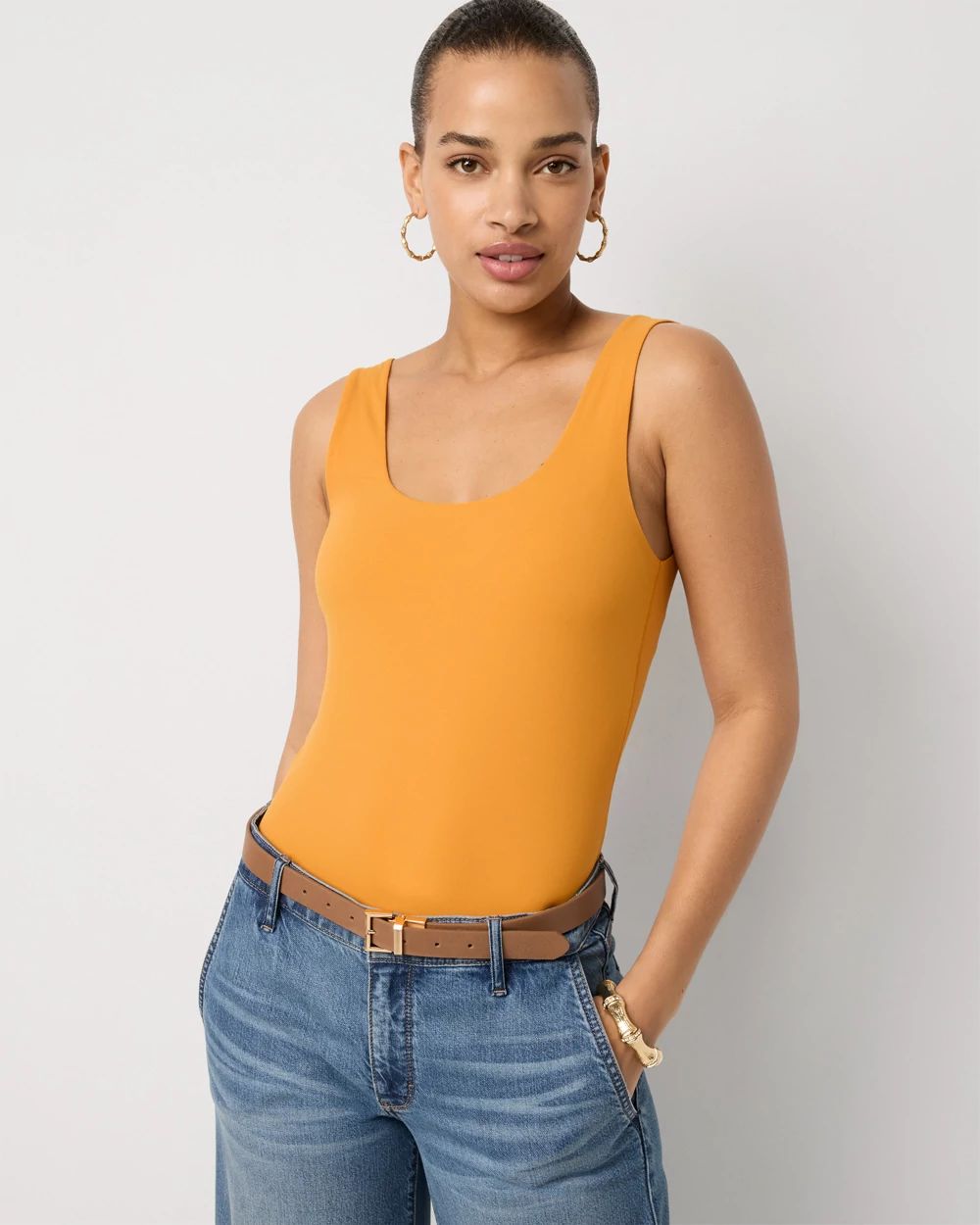 WHBM FORME™ All Ways Stretch Dual Neck Tank