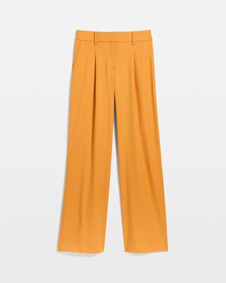 Pleated High-Rise Wide Leg Pant click to view larger image.
