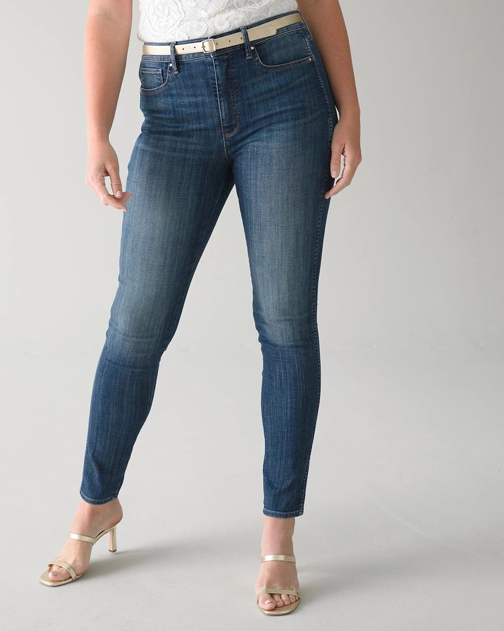 Curvy-Fit Everyday Soft Denim  Extra High-Rise Skinny Jeans click to view larger image.
