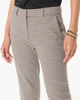 Houndstooth High-Rise Elle Slim Ankle Pant click to view larger image.
