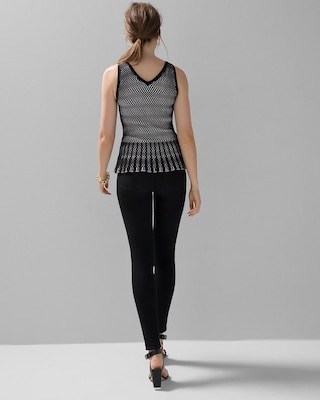 Black + White Sweater Tank