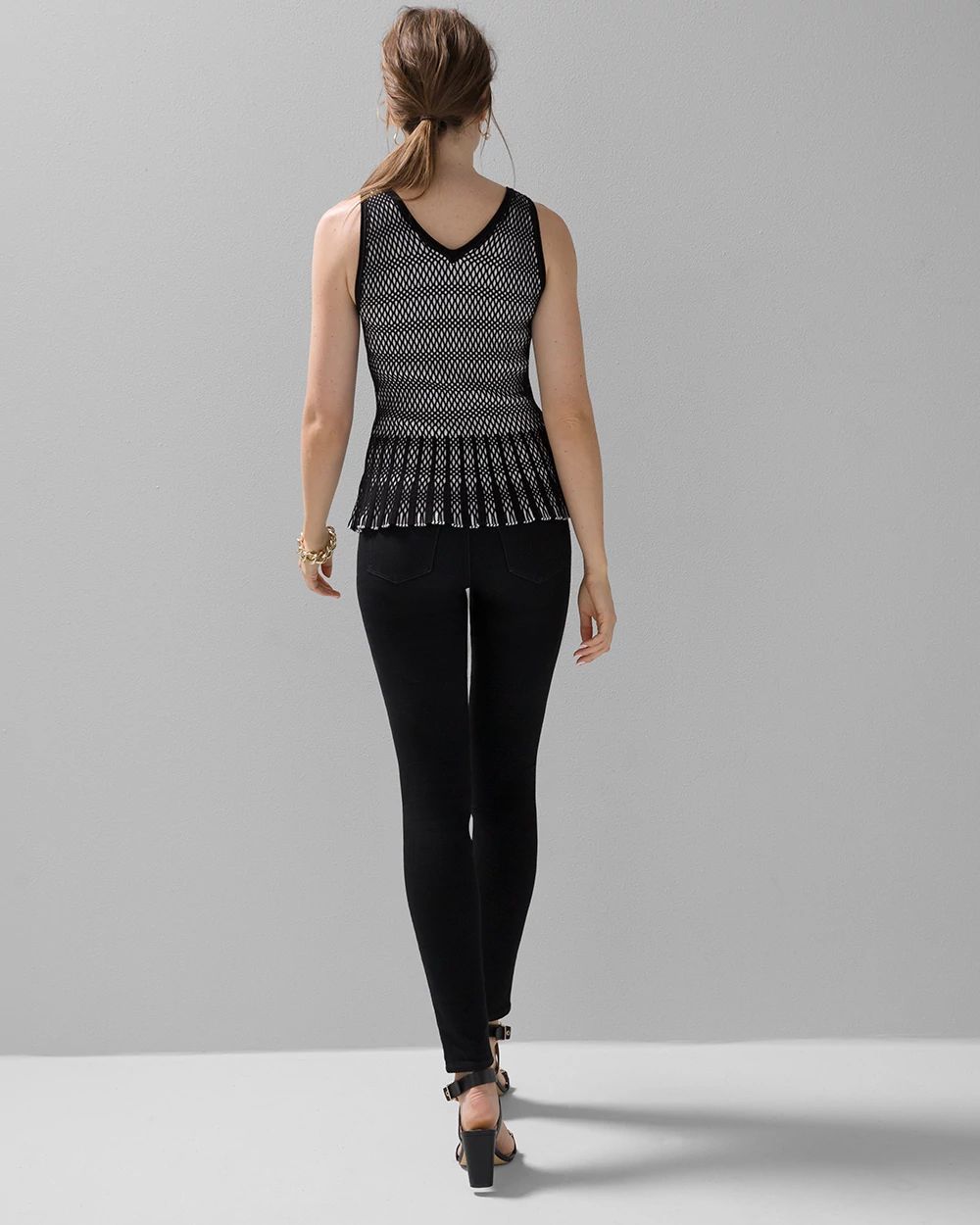 Black + White Sweater Tank